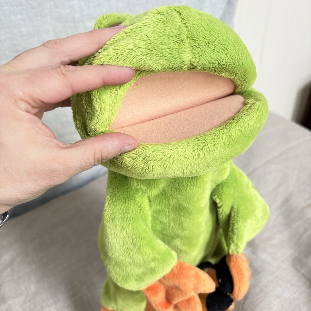 Vintage GUND "Fly on the Wall" Frog Hand Puppet Frog Puppet Jim Henson Style - Picture 5 of 7